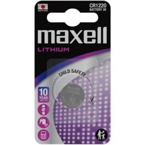MAXELL - PILA BOTON LITIO CR1220 3V BLISTER*1 - ARTÍCULOS VARIOS - El Arte del Placer