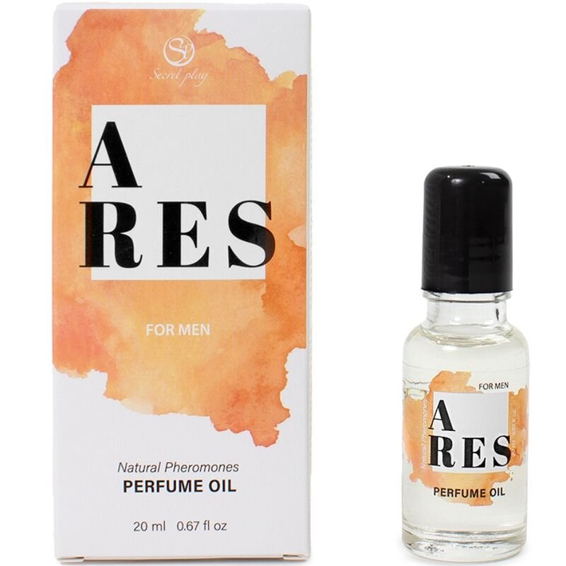 SECRETPLAY - ARES PERFUME NATURAL FEROMONAS EN ACEITE PARA HOMBRE 20 ML - DROGUERÍA - El Arte del Placer