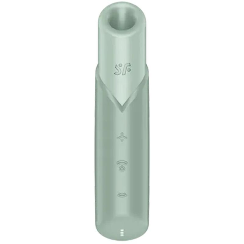 SATISFYER - NAUGHTY KISS ESTIMULADOR CLÍTORIS POR ONDAS VERDE AGUA - Estimuladores - El Arte del Placer