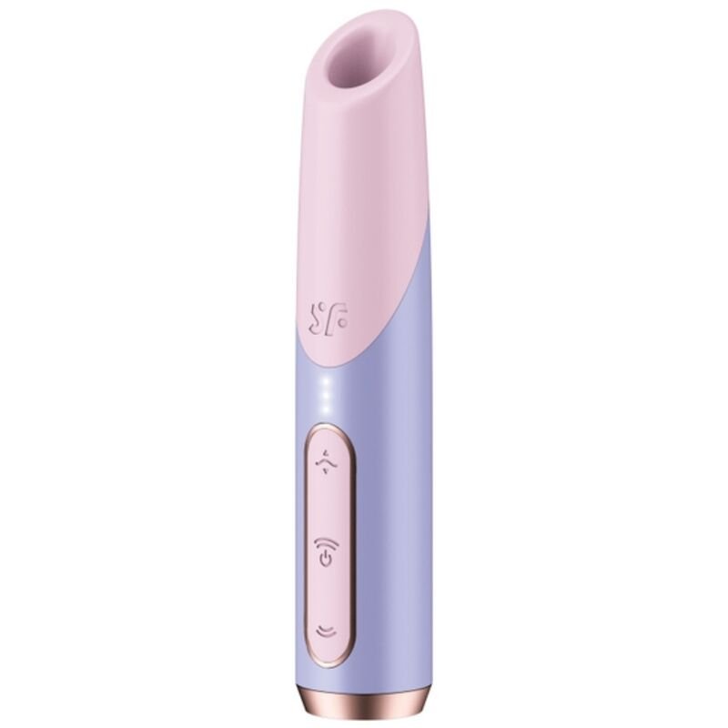 SATISFYER - BOLD KISS ESTIMULADOR CLÍTORIS POR ONDAS ROSA / VIOLETA - Estimuladores - El Arte del Placer