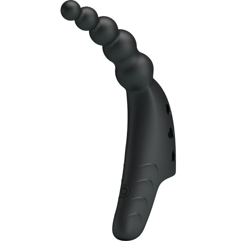 PRETTY LOVE - JORDIN VIBRADOR DE DEDO 10 VIBRACIONES NEGRO - JUGUETES BIENESTAR - El Arte del Placer