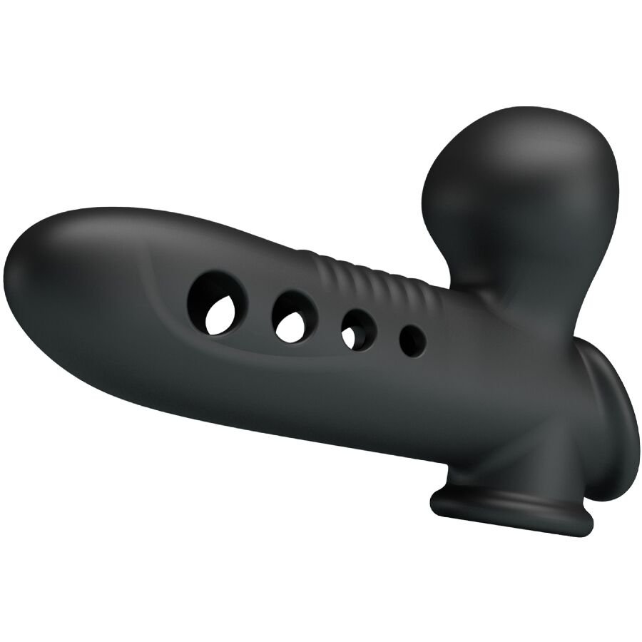 PRETTY LOVE - CRANE FUNDA PARA PENE CON AIRBAG NEGRO - Accesorios para el pene - El Arte del Placer