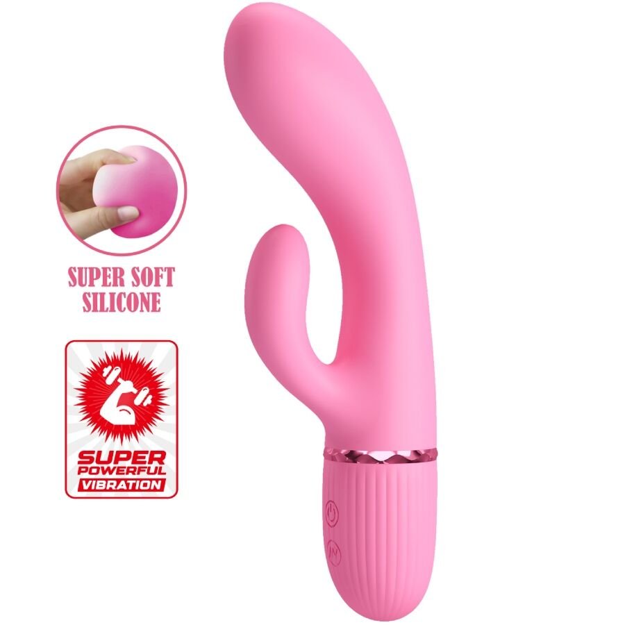 PRETTY LOVE - MARSKI VIBRADOR RABBIT & PUNTO G ROSA - JUGUETES BIENESTAR - El Arte del Placer