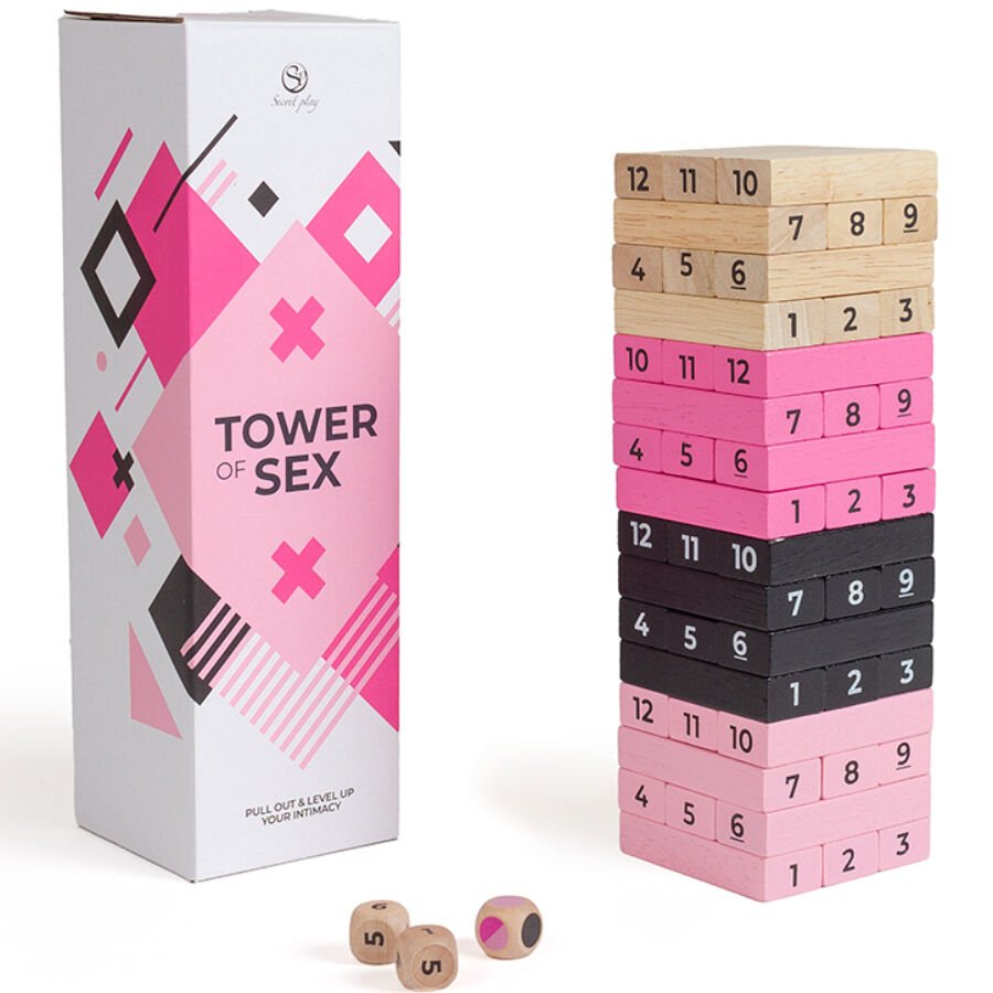 SECRETPLAY - JUEGO DE MADERA TOWER OF SEX - JUEGOS - El Arte del Placer