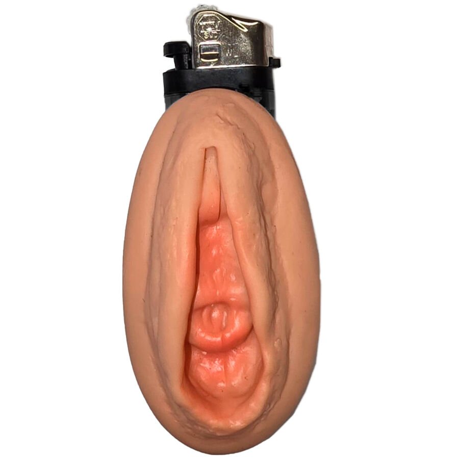 DIABLO PICANTE - MECHERO VAGINA NATURAL - Artículos divertidos - El Arte del Placer