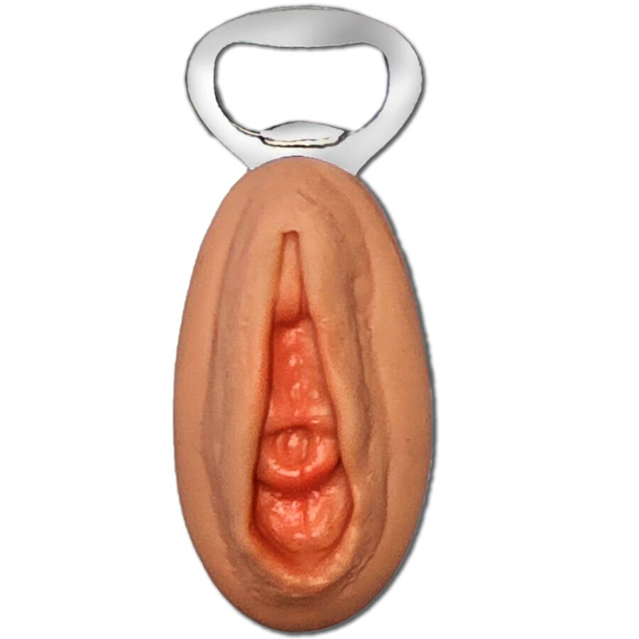 DIABLO PICANTE - ABRIDOR CON FORMA VAGINA NATURAL - Artículos divertidos - El Arte del Placer