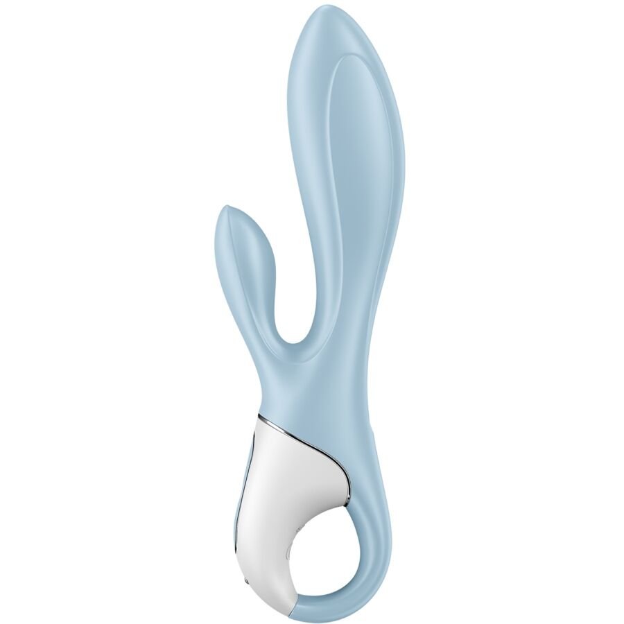 SATISFYER - AIR PUMP BUNNY 1 VIBRADOR INFLABLE RABBIT AZUL - JUGUETES BIENESTAR - El Arte del Placer