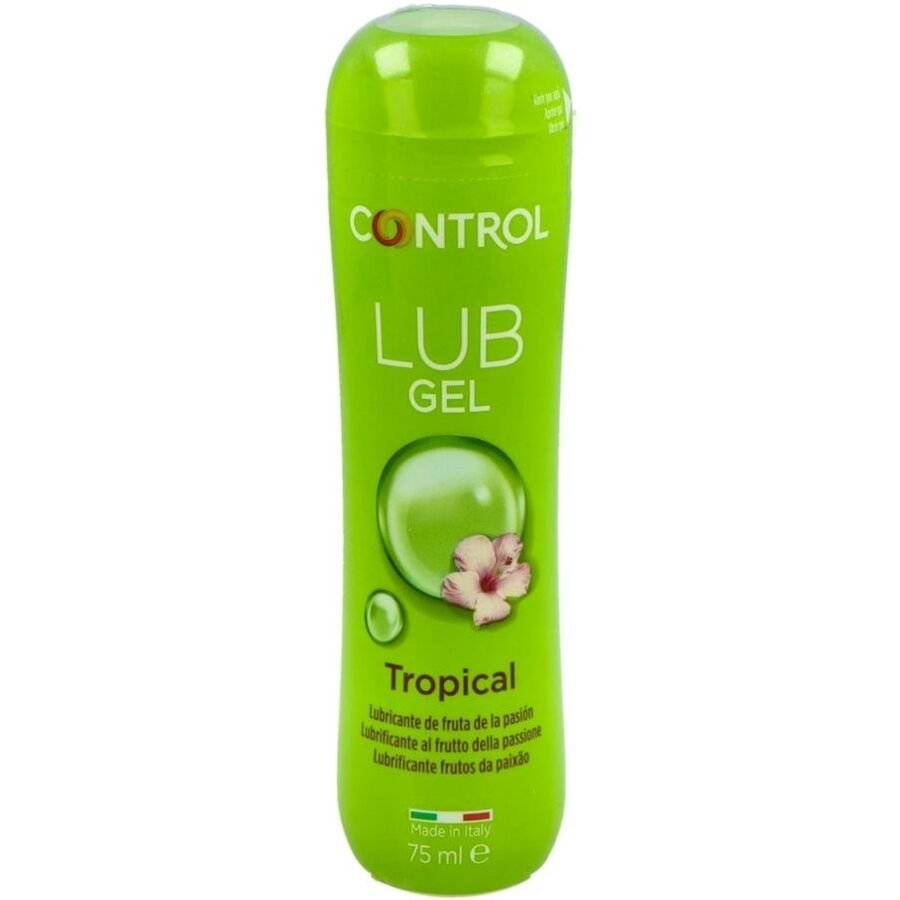 CONTROL - LUB GEL LUBRICANTE TROPICAL 75 ML - Con deliciosos Sabores - El Arte del Placer
