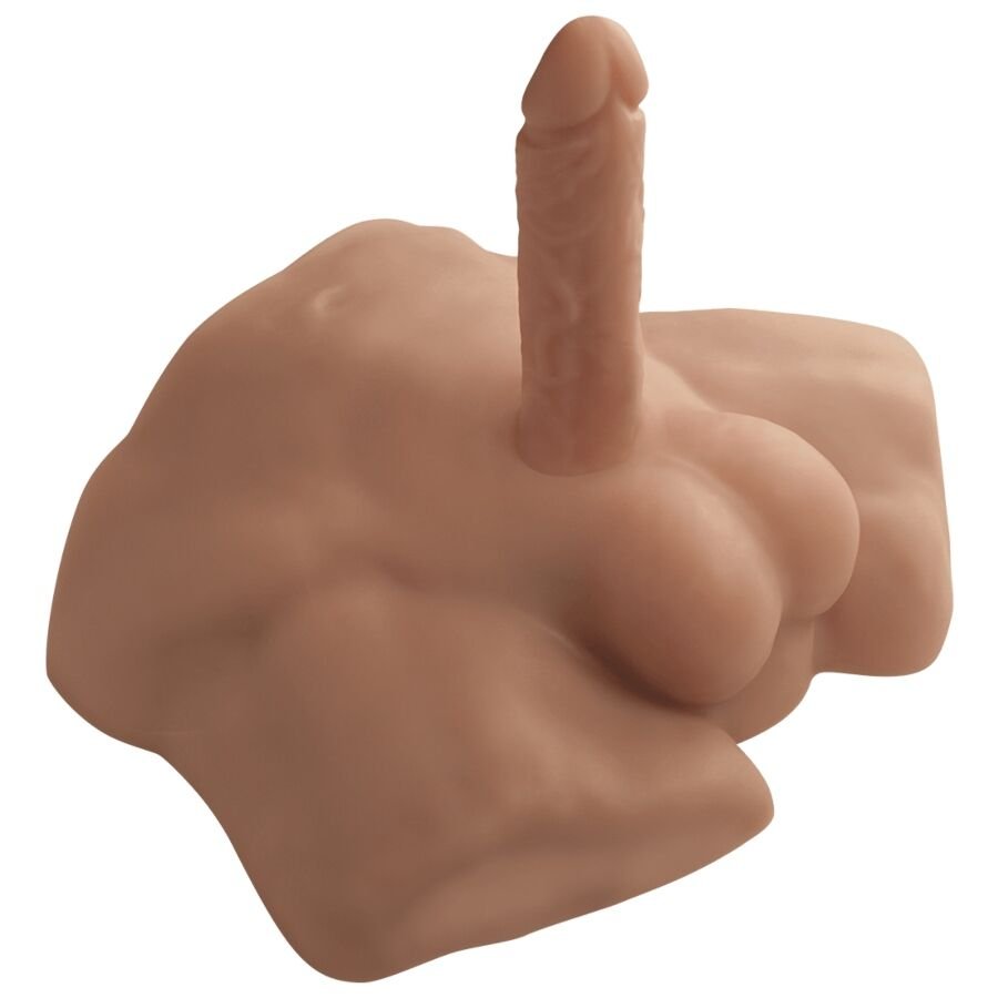 SILEXD - APOLLO S TORSO BAJO REALÍSTICO MASCULINO CARAMELO - JUGUETES BIENESTAR - El Arte del Placer