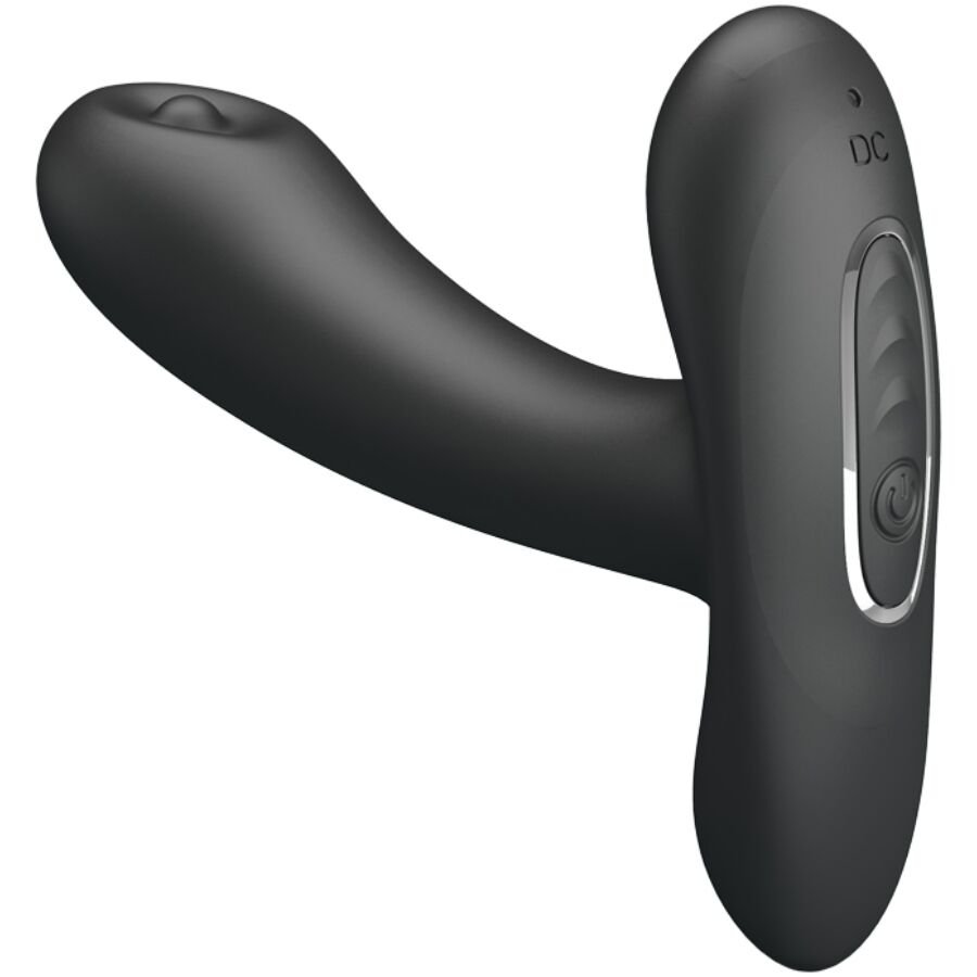 PRETTY LOVE - REMINGTON MASAJEADOR VIBRADOR ANAL Y VAGINAL NEGRO - JUGUETES BIENESTAR - El Arte del Placer
