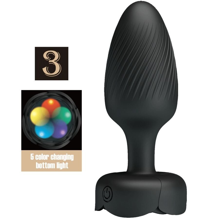 PRETTY LOVE - OSBORN PLUG ANAL CON LUZ LED 9.8 CM - Anal - El Arte del Placer
