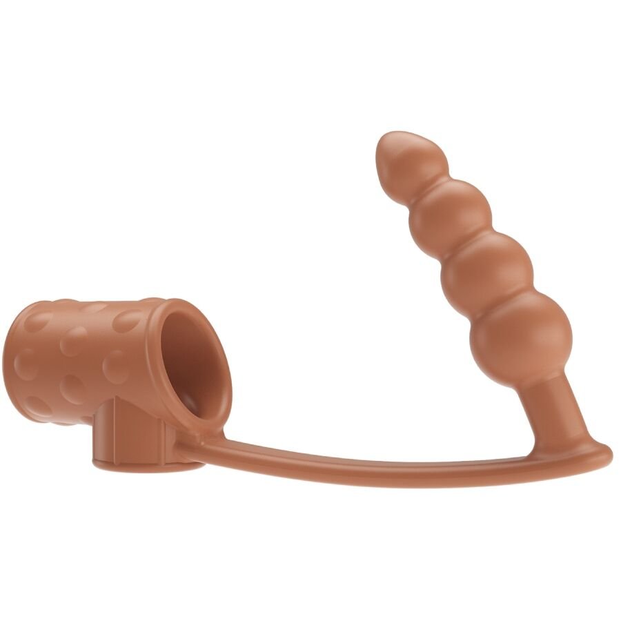 PRETTY LOVE - FUNDA PARA PENE CON PLUG ANAL NATURAL - Accesorios para el pene - El Arte del Placer