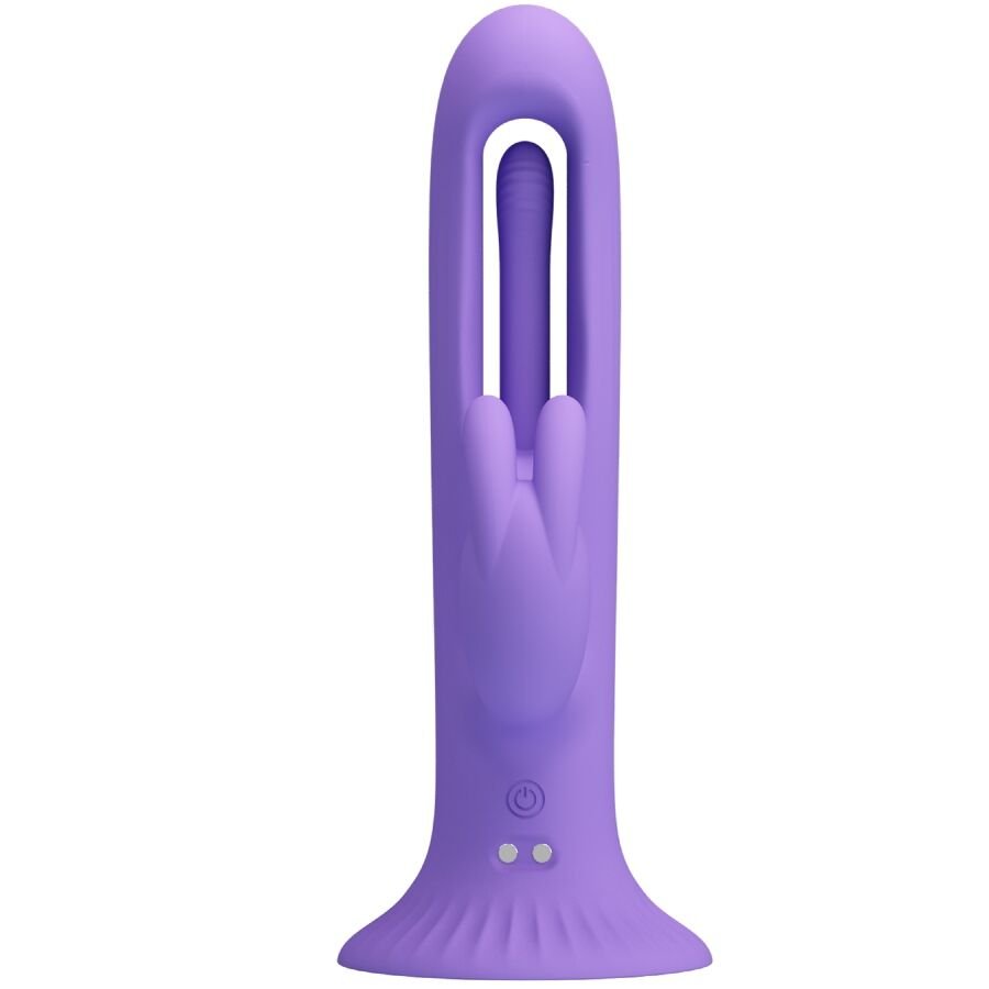 PRETTY LOVE - KILLMOULIS VIBRADOR RABBIT 12 MODOS DE VIBRACIÓN MORADO - JUGUETES BIENESTAR - El Arte del Placer
