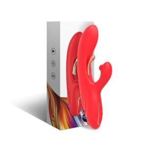 ARMONY - VIBRADOR ESTIMULADOR PUNTO G Y CLÍTORIS CON LENGUA OSCILANTE ROJO - JUGUETES BIENESTAR - El Arte del Placer