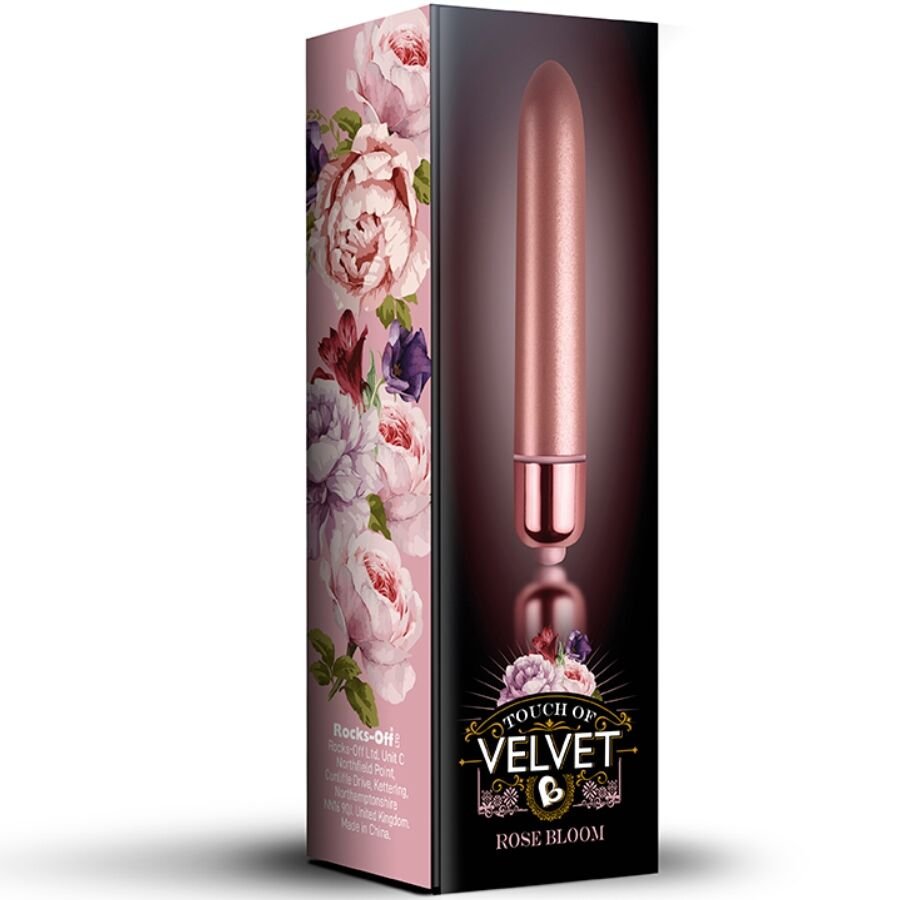 ROCKS-OFF - BALA VIBRADORA TOUCH OF VELVET ROSE BLOOM 10 VELOCIDADES - Balas vibradoras - El Arte del Placer