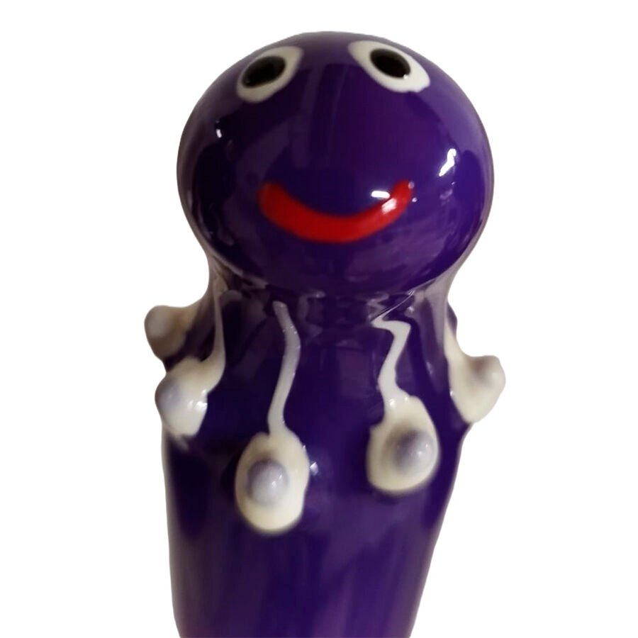 CONDOMERIE - PRESERVATIVO DECORATIVO PINTADO A MANO PULPO MORADO - PRESERVATIVOS - El Arte del Placer