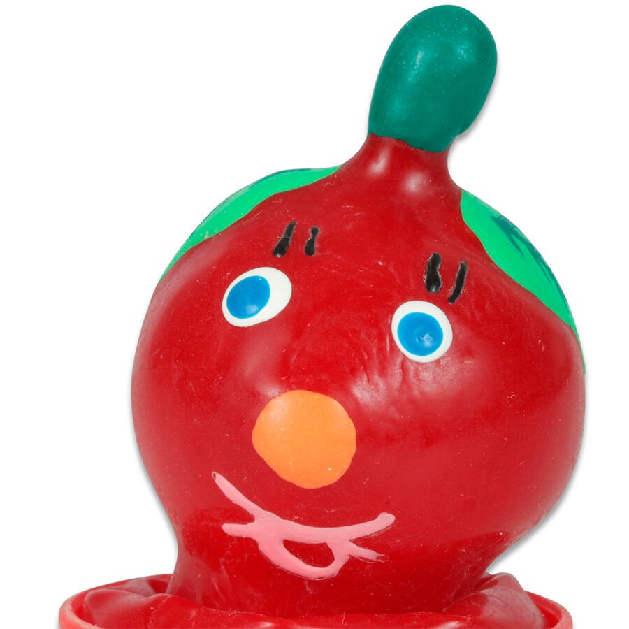 CONDOMERIE - PRESERVATIVO DECORATIVO PINTADO A MANO TOMATE - PRESERVATIVOS - El Arte del Placer