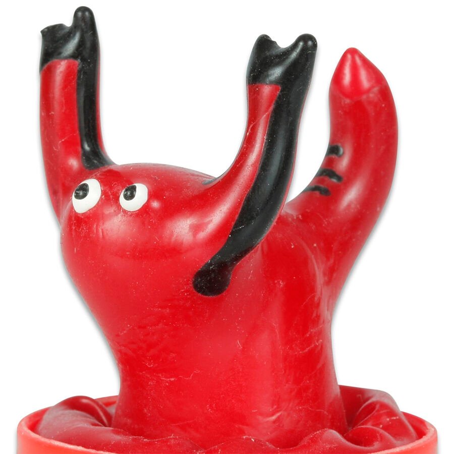 CONDOMERIE - PRESERVATIVO DECORATIVO PINTADO A MANO ESCORPIO ROJO - PRESERVATIVOS - El Arte del Placer