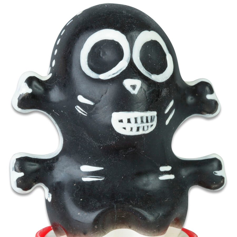 CONDOMERIE - PRESERVATIVO DECORATIVO PINTADO A MANO CALAVERA NEGRA MODELO 1 - PRESERVATIVOS - El Arte del Placer
