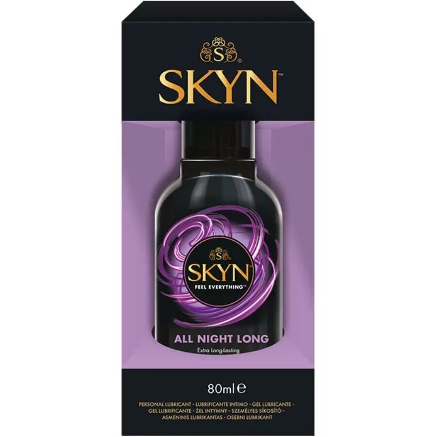 SKYN - LUBRICANTE ALL NIGHT LONG BASE DE SILICONA 80 ML - Base Silicona - El Arte del Placer