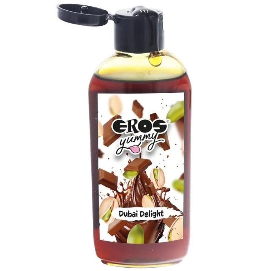 EROS - LUBRICANTE YUMMY DUBAI DELIGHT PISTACHO Y CHOCOLATE 100 ML - Con deliciosos Sabores - El Arte del Placer