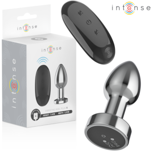 INTENSE – PLUG ANAL 10 VIBRACIONES METAL CON CONTROL REMOTO