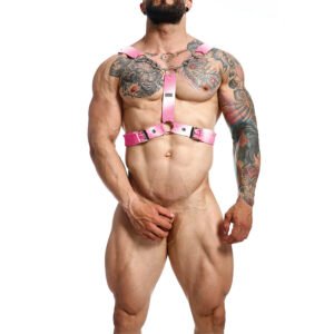 MOB - DNGEON ARNÉS DE CADENA ROSA TALLA ÚNICA Y - Arneses Hombre - El Arte del Placer