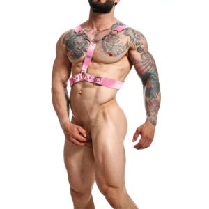 MOB - DNGEON ARNÉS DE CADENA ROSA TALLA ÚNICA Y - Arneses Hombre - El Arte del Placer