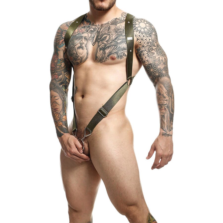 MOB – DNGEON ARNÉS DE ESPALDA CRUZADA TALLA - Arneses Hombre - El Arte del Placer