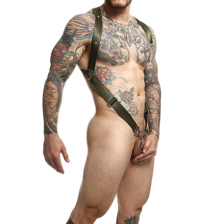 MOB – DNGEON ARNÉS DE ESPALDA CRUZADA TALLA - Arneses Hombre - El Arte del Placer