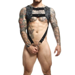 MOB - DNGEON ARNÉS CON ANILLO PLATEADO PARA EL PENE TALLA ÚNICAS - Arneses Hombre - El Arte del Placer