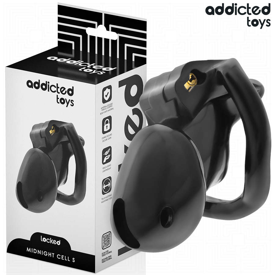 ADDICTED TOYS LOCKED – MINDNIGHT CELL JAULA PARA PENE TALLA - Artículos BDSM - El Arte del Placer