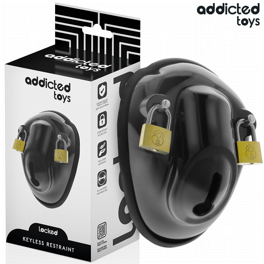 ADDICTED TOYS LOCKED - KEYLESS RESTRAINT JAULA PARA PENE 11,5 CM - Artículos BDSM - El Arte del Placer