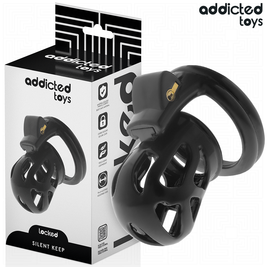 ADDICTED TOYS LOCKED - SILENT KEEP JAULA PARA PENE 7,5 CM - Artículos BDSM - El Arte del Placer