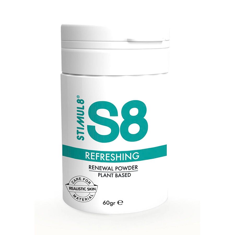 STIMUL8 - S8 REFRESHING POLVO RENOVADOR NATURAL 60 GR - Artículos Mantenimiento - El Arte del Placer