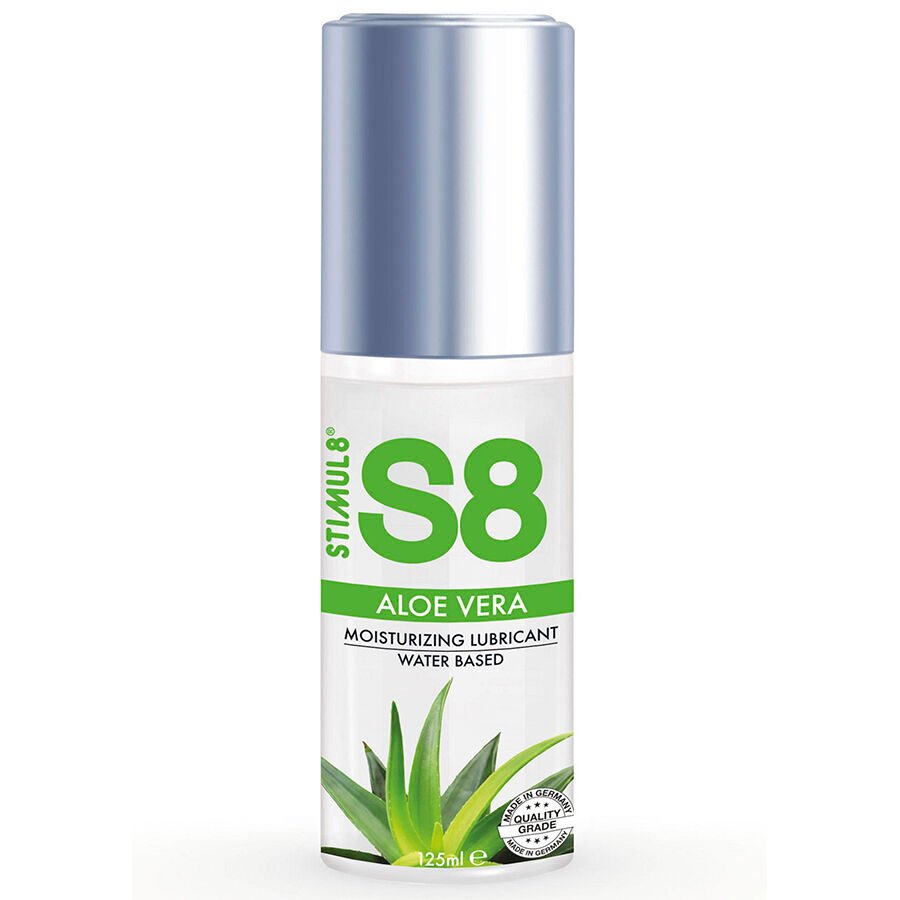 STIMUL8 - S8 LUBRICANTE ALOE VERA 125 ML - Con deliciosos Sabores - El Arte del Placer
