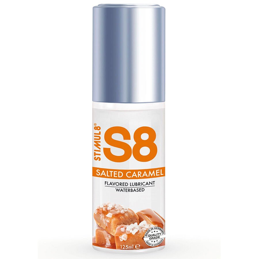 STIMUL8 - S8 LUBRICANTE DE CARAMELO SALADO 125 ML - Con deliciosos Sabores - El Arte del Placer