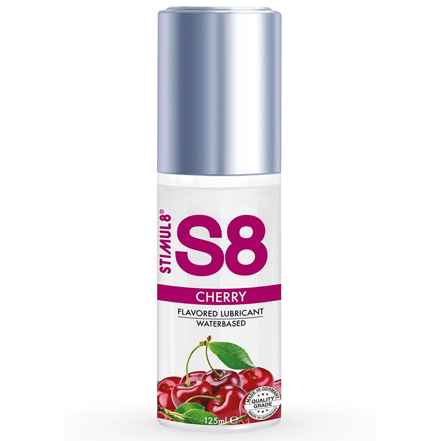 STIMUL8 - S8 LUBRICANTE DE CEREZA 125 ML - Con deliciosos Sabores - El Arte del Placer