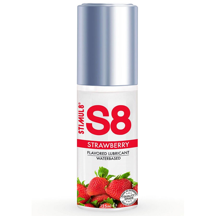STIMUL8 - S8 LUBRICANTE DE FRESA 125 ML - Con deliciosos Sabores - El Arte del Placer