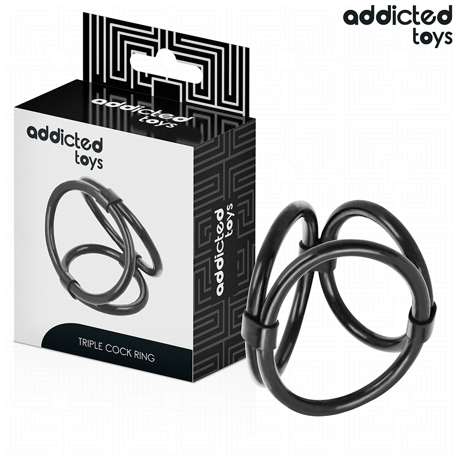 ADDICTED TOYS - ANILLO TRIPLE PARA EL PENE - Accesorios para el pene - El Arte del Placer