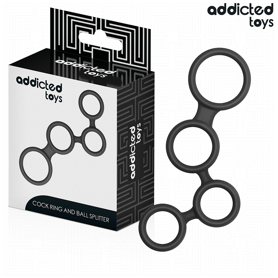 ADDICTED TOYS - ANILLO PARA EL PENE CON DIVISORES PARA TESTÍCULOS - Accesorios para el pene - El Arte del Placer