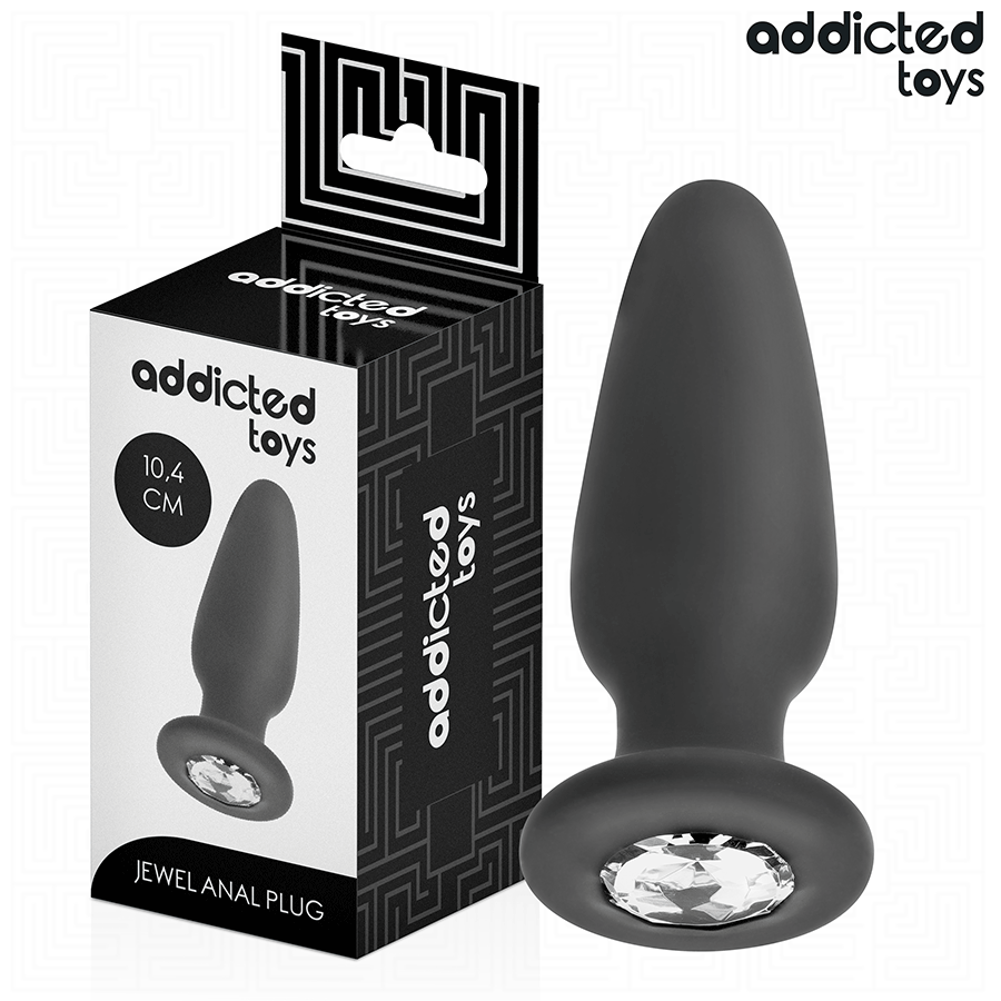 ADDICTED TOYS - PLUG ANAL CON JOYA SILICONA TALLA M 10,4 CM - Anal - El Arte del Placer