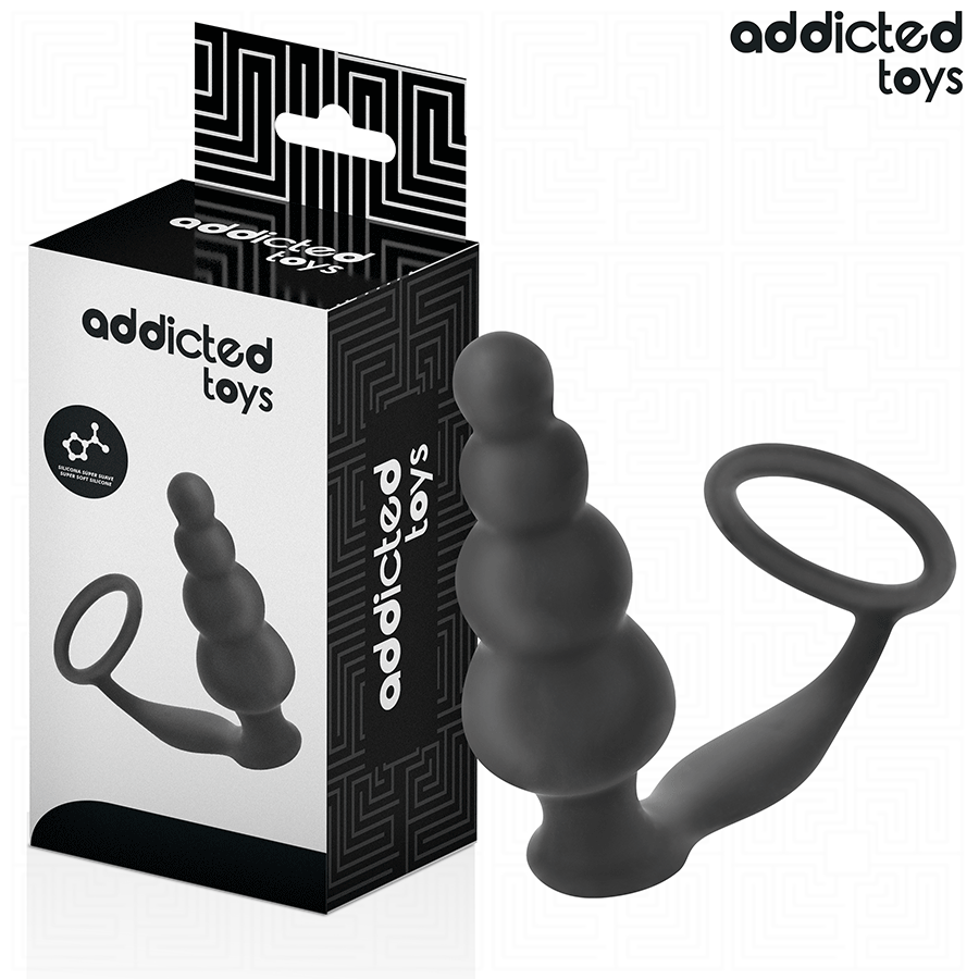 ADDICTED TOYS - PLUG ANAL CON ANILLO SILICONA MODELO 5 - Anal - El Arte del Placer