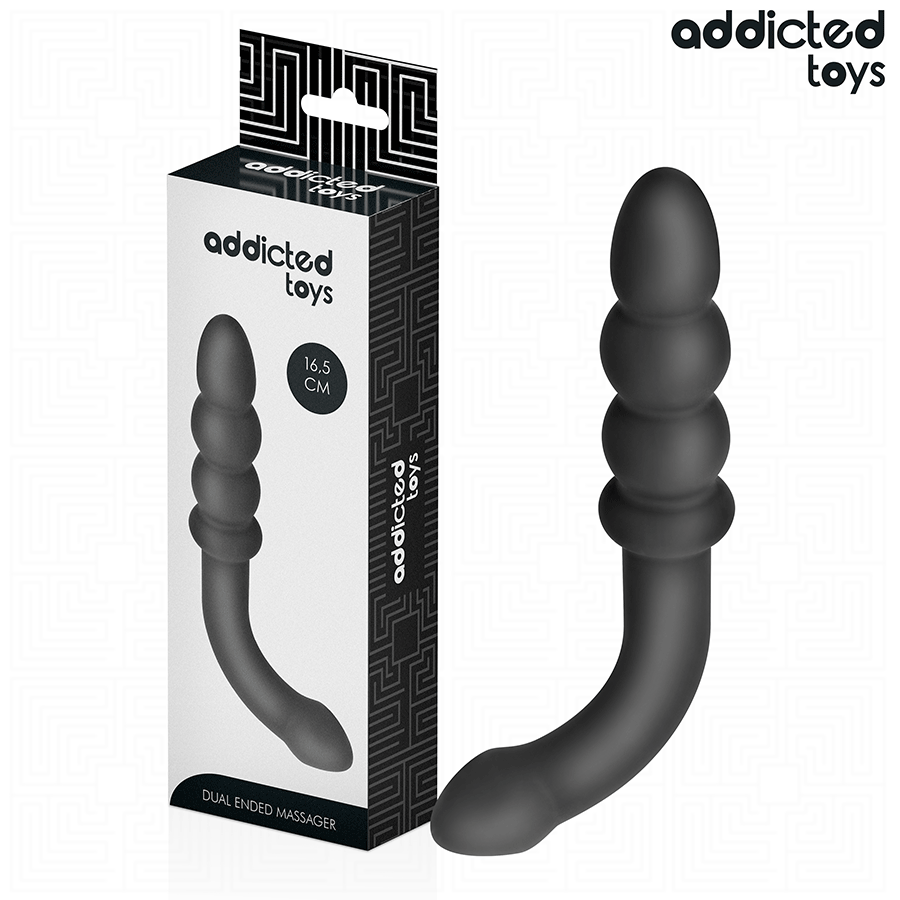 ADDICTED TOYS - MASAJEADOR ANAL DOBLE SILICONA 16,5 CM - Anal - El Arte del Placer