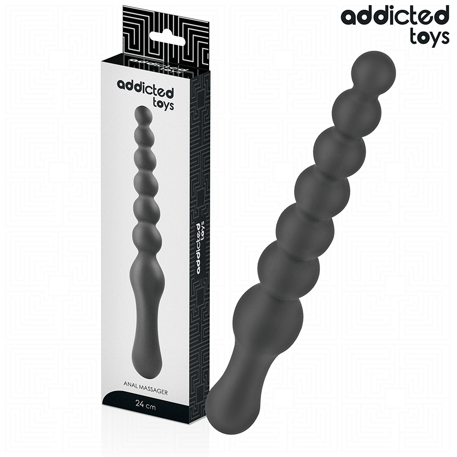 ADDICTED TOYS - MASAJEADOR ANAL DOBLE SILICONA 24 CM - Anal - El Arte del Placer