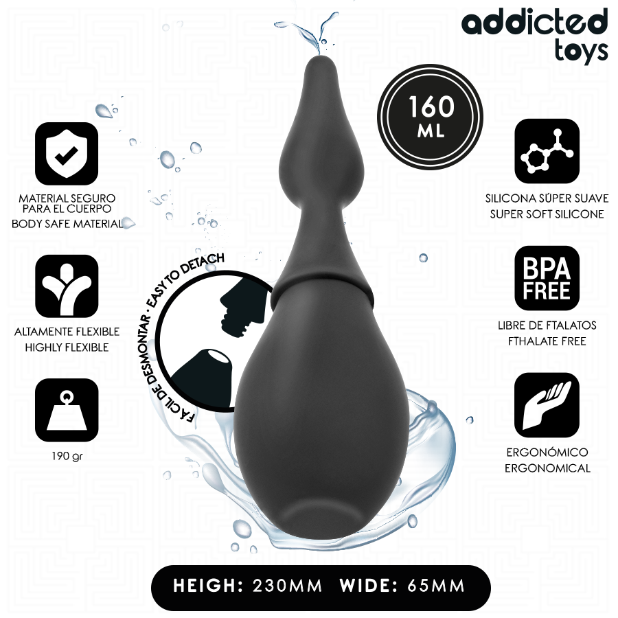 ADDICTED TOYS - LIMPIADOR DE VIAJE SILICONA MODELO 1 - Anal - El Arte del Placer