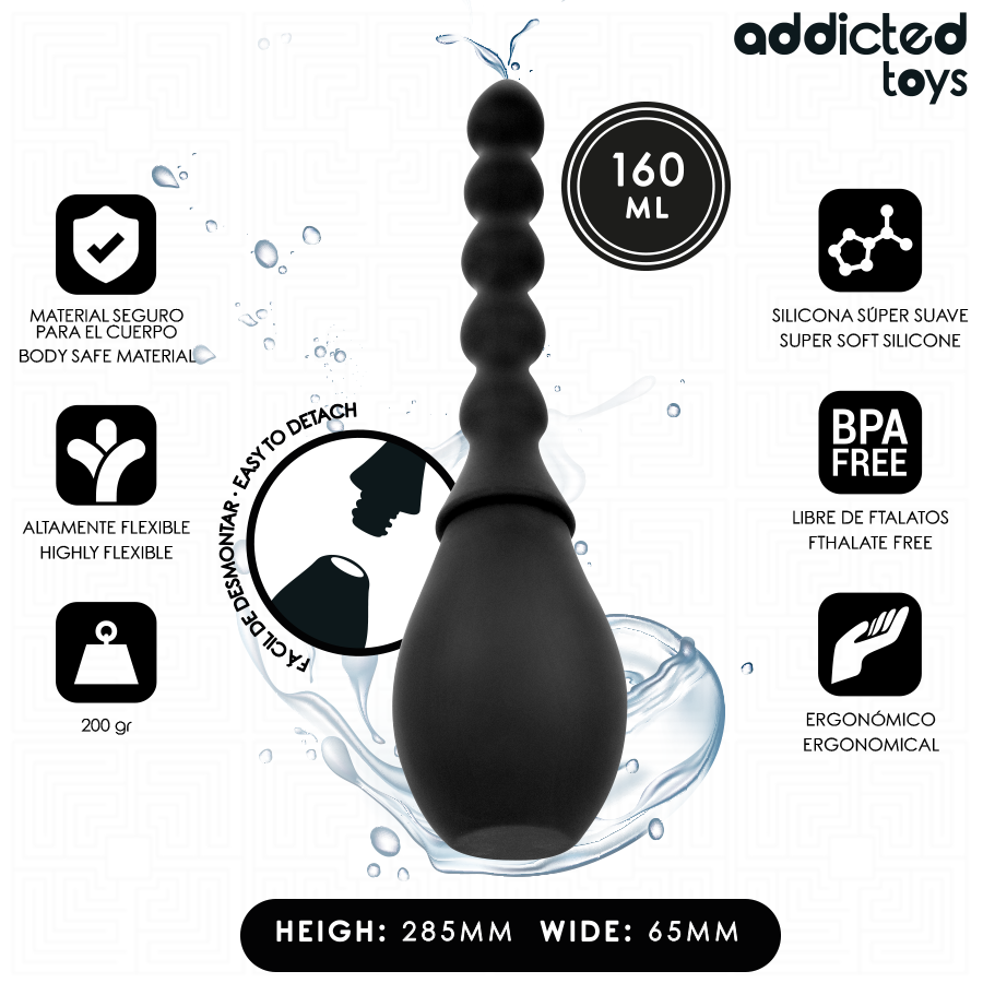 ADDICTED TOYS - LIMPIADOR DE VIAJE SILICONA MODELO 2 - Anal - El Arte del Placer