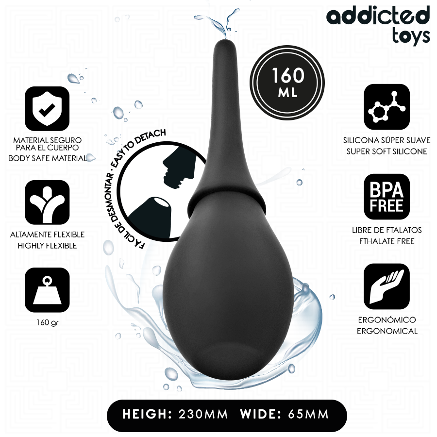 ADDICTED TOYS - LIMPIADOR DE VIAJE SILICONA MODELO 3 - Anal - El Arte del Placer