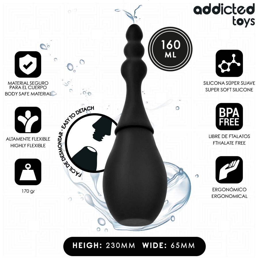 ADDICTED TOYS - LIMPIADOR DE VIAJE SILICONA MODELO 4 - Anal - El Arte del Placer