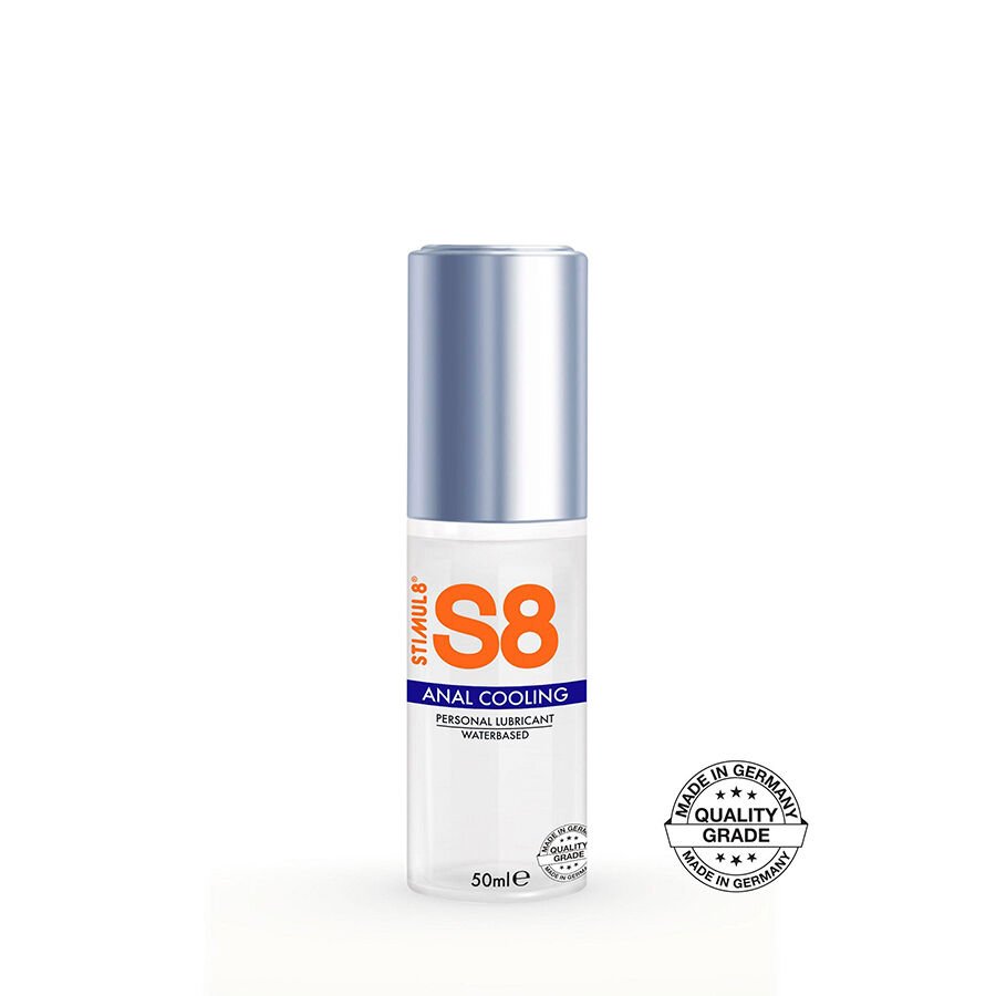 STIMUL8 - S8 LUBRICANTE ANAL EFECTO FRÍO 50 ML - DROGUERÍA - El Arte del Placer